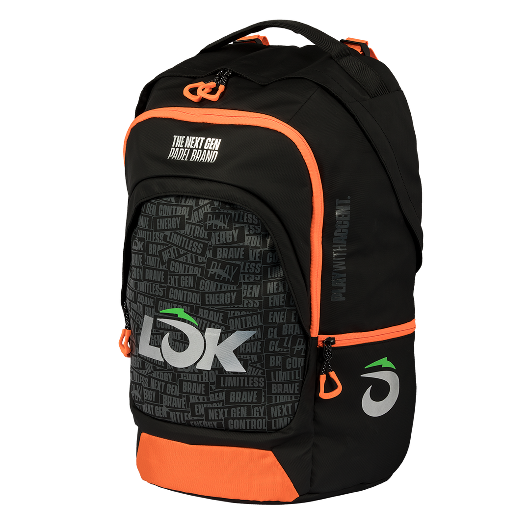 LOK - BACKPACK MAXX GEN 2 BLACK GREY ORANGE